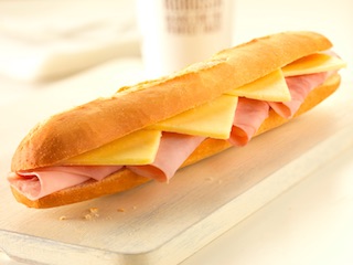 ساندویچ ژامبون و پنیر