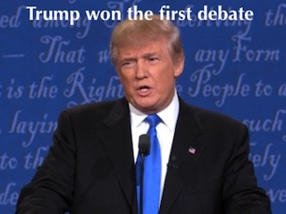 ترامپ مناظره را برد