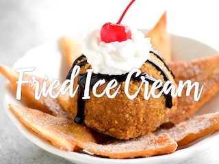 بستنی سرخ‌کرده